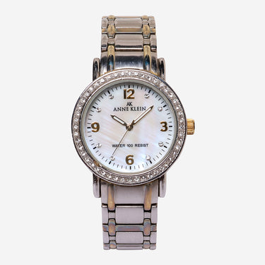Anne Klein Rewound Silver Diamond Quartz Analog Watch