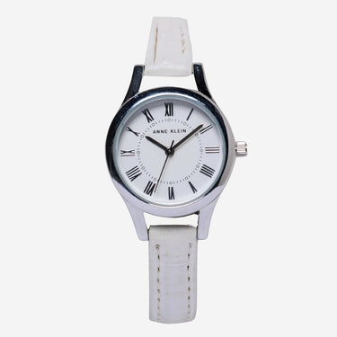 Anne Klein Rewound White and Silver Quartz Analog Watch