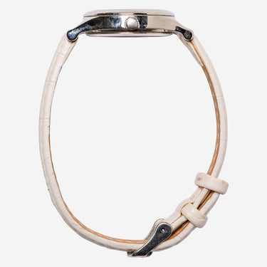 Anne Klein Rewound White and Silver Quartz Analog Watch