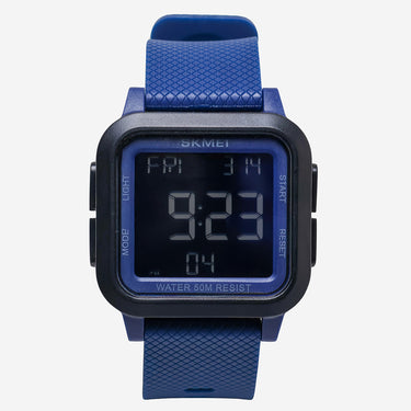 Skmei Rewound Blue and Black Quartz Digital Watch