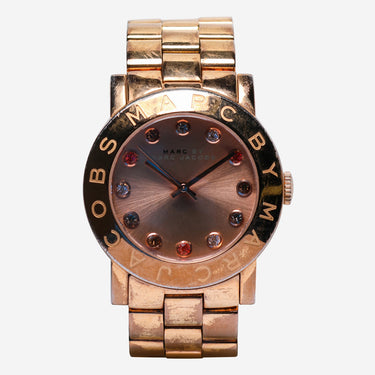 Marc Jacobs Rewound Rose Gold and Gold Metal Bracelet Quartz Analog Watch
