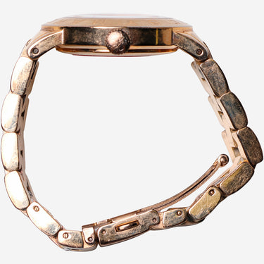 Marc Jacobs Rewound Rose Gold and Gold Metal Bracelet Quartz Analog Watch