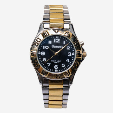Elements Rewound Gold Silver Bracelet Quartz Analog Watch