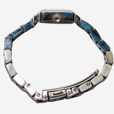 Fossil Rewound Square Diamond Black Bracelet Quartz Analog Watch