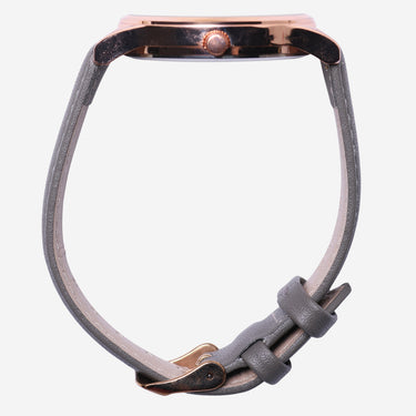 Mornroe Rewound Rose Gold and Gray Quartz Analog Watch