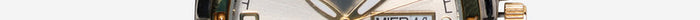 Armitron Rewound Silver and Gold Metal Bracelet Quartz Analog Watch