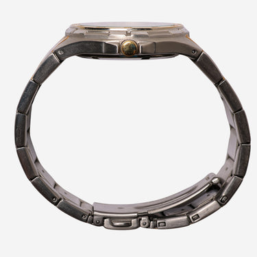 Armitron Rewound Silver and Gold Metal Bracelet Quartz Analog Watch