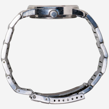 Rushmore Rewound Black and Silver Metal Bracelet Quartz Analog Watch