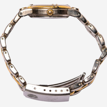 Anne Klien Rewound Silver and Gold Chain Quartz Analog Watch