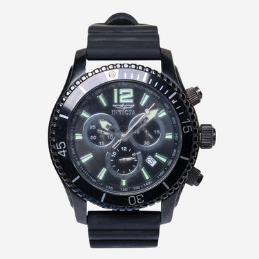 Invicta Rewound Black and Green Chronograph Quartz Analog Watch
