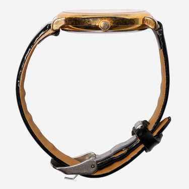 Rewound Gold and Black Santa Quartz Analog Watch