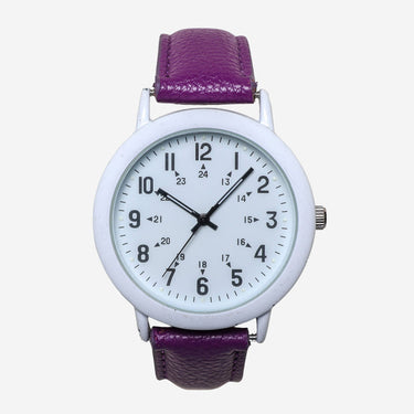 Xhilaration Rewound White and Purple Quartz Analog Watch