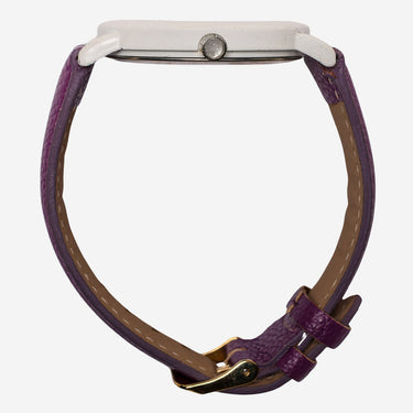 Xhilaration Rewound White and Purple Quartz Analog Watch
