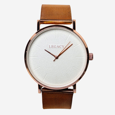 Legacy Rewound Bronze and Cream Round Quartz Analog Watch