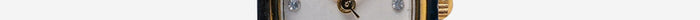Choice Rewound Square Gold and White Quartz Analog Watch
