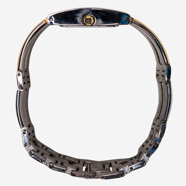 Parmex Rewound Gold and Silver Metal Bracelet Quartz Analog Watch