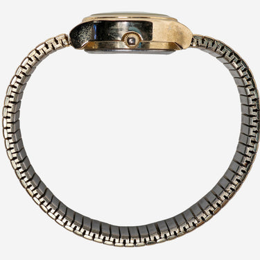 Gruen Rewound Precision Gold Metal Bracelet Quartz Analog Watch
