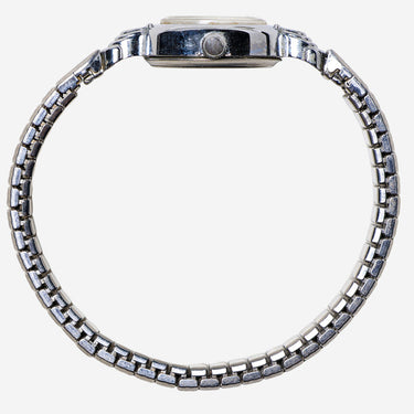 Timex Rewound Small Silver Bracelet Quartz Analog Watch 15mm