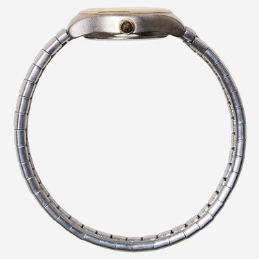 Carriage Rewound Silver and Gold Bracelet Quartz Analog Watch 25mm