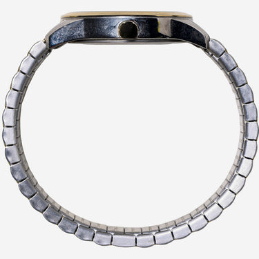 Timex Rewound Silver and Gold with Date Quartz Analog Watch 35mm