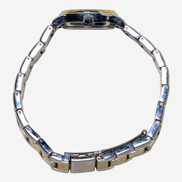 Timex Rewound Gold and Silver with Date Metal Bracelet Quartz Analog 30mm