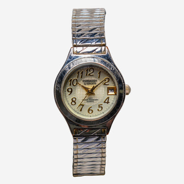 Embassy Rewound Silver Metal Bracelet Quartz Analog Watch 25mm