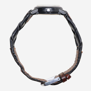 Acqua Rewound Black and Brown Quartz Analog Watch 25mm