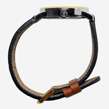 Timex Rewound Gold and Silver Colored Quartz Analog Watch 35mm