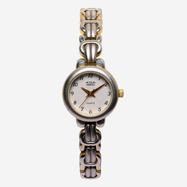 Acqua Rewound Silver Colored Metal Bracelet Quartz Analog Watch 25mm