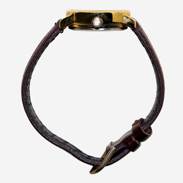 Timex Rewound Gold and Brown Colored Quartz Analog Watch 25mm