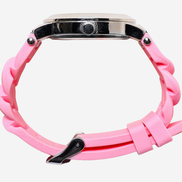 Nurse Mates Rewound Silver Colored and Pink Quartz Analog Watch 40mm