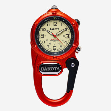 Dakota Rewound Red Miniclip Microlight Quartz Analog Watch 35mm