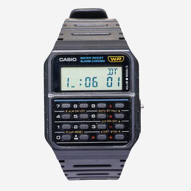 Casio Rewound WR Black Quartz Digital Watch 35mm