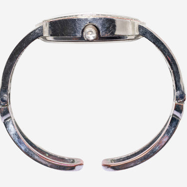 Geneva Rewound Silvered Colored and Yellow Metal Bracelet Quartz Analog Watch 35mm