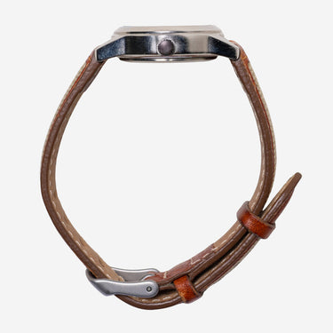 Timex Rewound Expedition Silver Colored, Brown and Tan Quartz Analog Watch 25mm