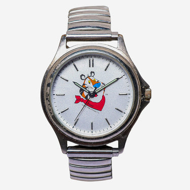 Sweda Rewound Silver Colored Tony the Tiger Quartz Analog Watch 35mm