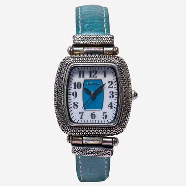 Orvis Rewound Silver Colored and Green Quartz Analog Watch 30mm