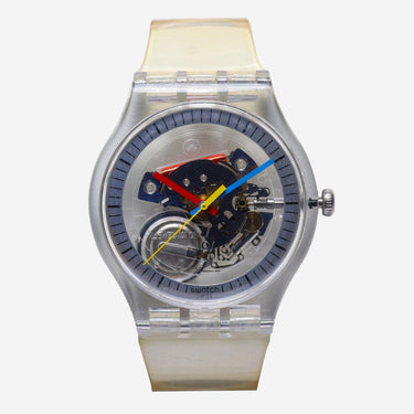 Swatch Rewound Clear Quartz Analog Watch 40mm
