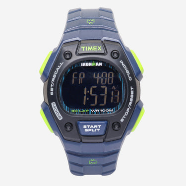Timex Rewound Ironman Blue and Green Quartz Digital Watch 40mm
