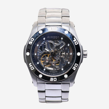 Armitron Rewound Silver Colored Metal Bracelet Automatic Watch 45mm