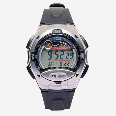 Casio Rewound Silver Colored and Black Quartz Analog Watch 40mm