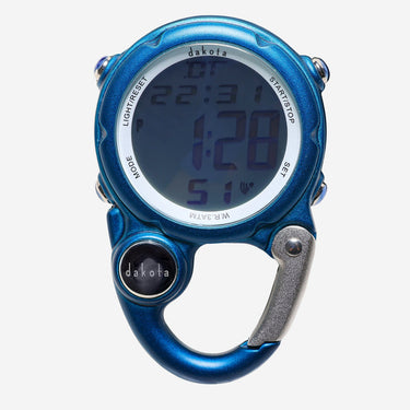 Dakota Rewound Mini Digclip Blue Quartz digital Wach 35mm