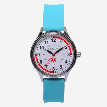 Dakota Rewound Silver and Blue Quartz Analog Watch 35mm