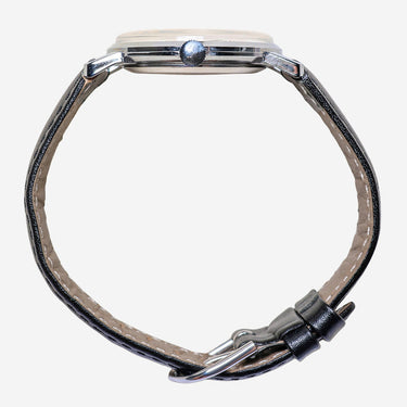 Zeno Rewound Silver and Black Automatic Watch 35mm