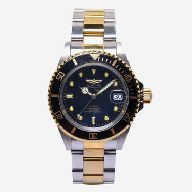 Invicta Rewound Silver and Gold Colored Automatic Watch 40mm