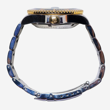 Invicta Rewound Silver and Gold Colored Automatic Watch 40mm