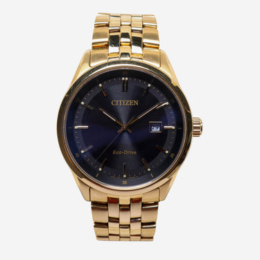 Citizen Rewound Eco-Drive Gold Colored metal Bracelet quartz Analog Watch 40mm