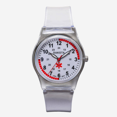 Dakota Rewound White and Clear Quartz Analog Watch 35mm