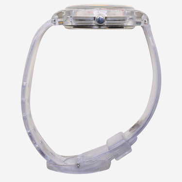 Dakota Rewound White and Clear Quartz Analog Watch 35mm