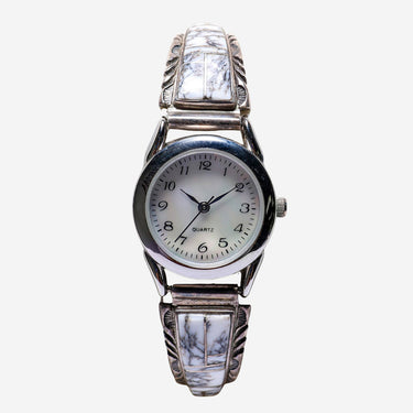 Rewound Silver Colored Metal Bracelet Quartz Analog Watch 25mm